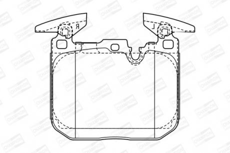 Гальмівні колодки до дисків front BMW 1 (F20) Champion 573355CH