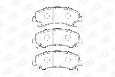 Гальмівні колодки передні Isuzu D-Max I, II Champion 573467CH (фото 1)
