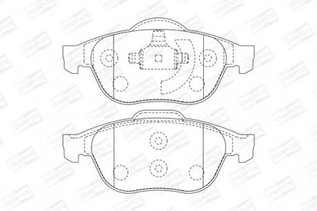 Гальмівні колодки до дисків RENAULT Laguna II Champion 573017CH (фото 1)
