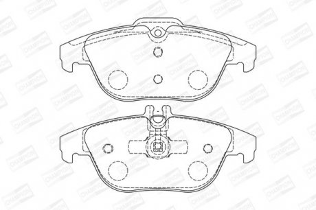 Гальмівні колодки до дисків MERCEDES C-class Champion 573735CH (фото 1)