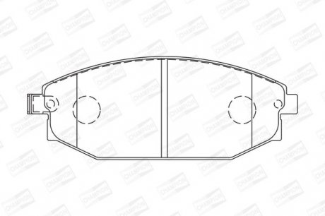 Гальмівні колодки до дисків Hyundai Galloper Champion 572534CH (фото 1)
