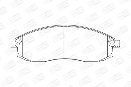 Гальмівні колодки Champion 572495CH (фото 1)
