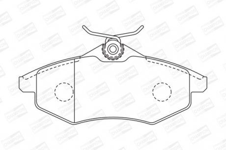 Колодки гальмівні дискові Champion 573083CH (фото 1)