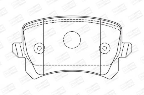 Гальмівні колодки до дисків DODGE JOURNEY Champion 573668CH (фото 1)