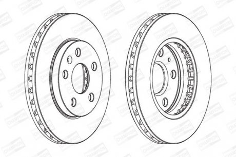 Гальмівний диск Opel Insignia 16" wheels Champion 562460CH (фото 1)