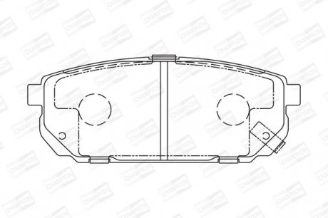 Гальмівні колодки до дисків KIA Sorento Champion 572549CH (фото 1)