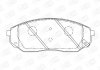 Колодки тормозные дисковые передні KIA SORENTO I (JC) 02-11|MAZDA 626 II (GC) 82-90 Champion 572511CH (фото 1)