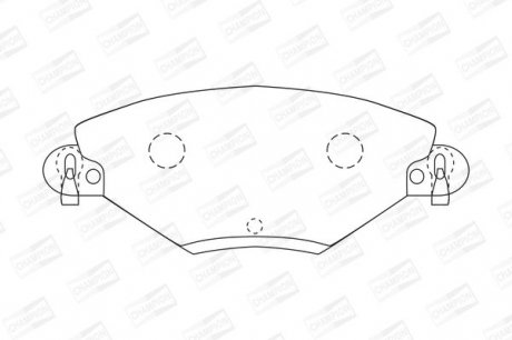 Гальмівні колодки до дисків CITROEN C5 Champion 573027CH (фото 1)