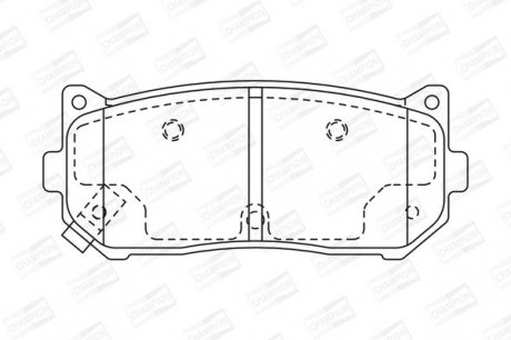 Гальмівні колодки до дисків Kia Clarus Champion 572556CH (фото 1)