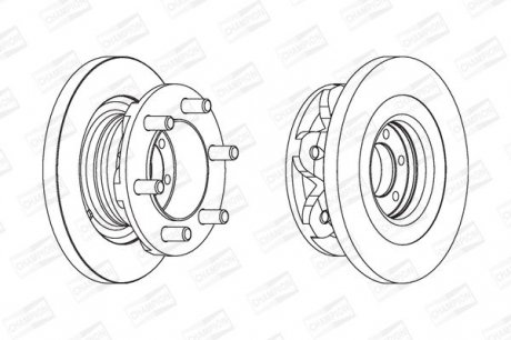 Гальмівний диск IVECO Daily II 1996- Champion 567118CH-1 (фото 1)