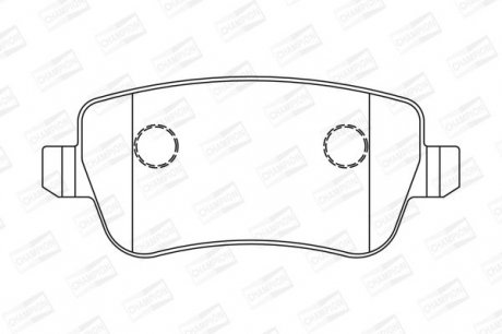 Гальмівні колодки задні Fiat Croma 2005 - 2011 Champion 573307CH (фото 1)