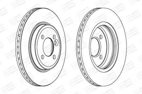 Гальмівний диск Mini All Models 01-> Champion 562139CH (фото 1)