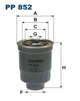 Фильтр топливный в сборе FILTRON PP852 (фото 1)