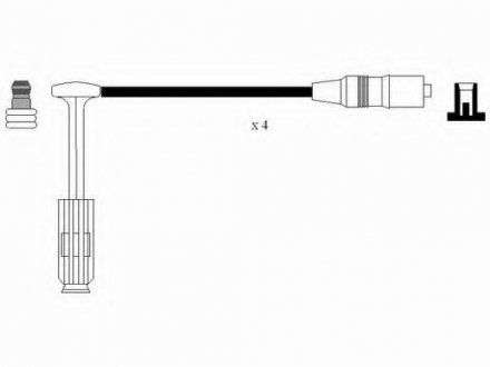 Комплект кабелів високовольтних NGK RC-MB220 (фото 1)