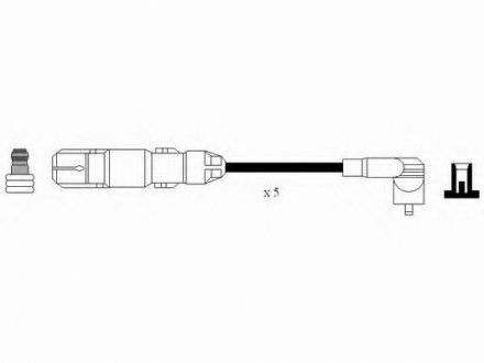 Комплект кабелів високовольтних NGK RC-VW235 (фото 1)