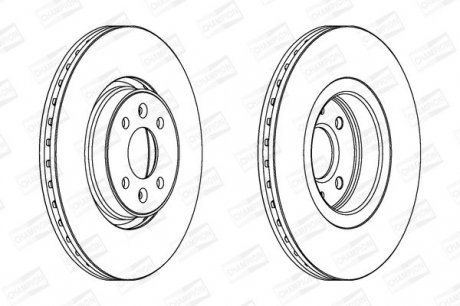 Гальмівний диск Renault Grand Scenic Champion 562410CH (фото 1)