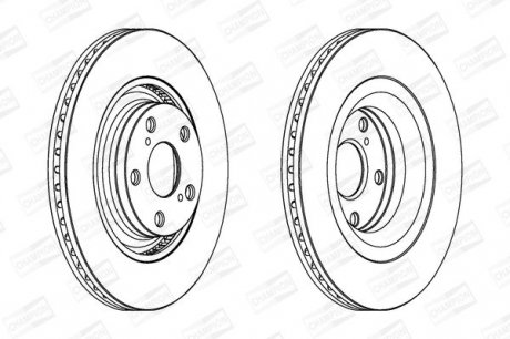 Гальмівний диск Toyota Avensis 09-> Champion 562726CH (фото 1)