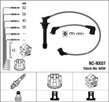 Комплект кабелів високовольтних NGK RC-NX07 (фото 1)