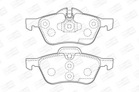 Гальмівні колодки передні MINI MINI Cooper, One, S, D Champion 571992CH (фото 1)