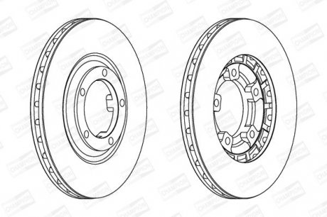 Гальмівний диск Mitsubishi L300 Champion 561580CH
