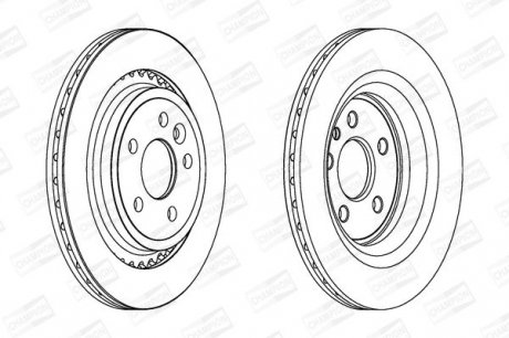 Гальмівний диск Volvo S80 (II) Champion 562650CH