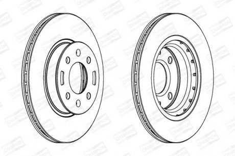 Гальмівний диск Hyundai i20 Champion 562796CH