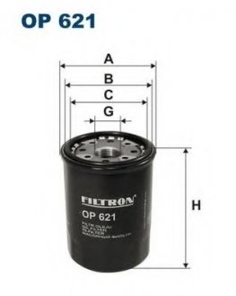 Фильтр масла FILTRON OP621 (фото 1)