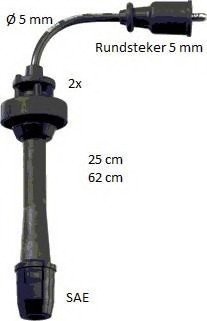 - Комплект проводів запалювання Beru ZEF1643 (фото 1)