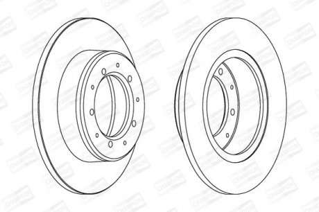 Гальмівний диск Landrover Champion 561353CH (фото 1)