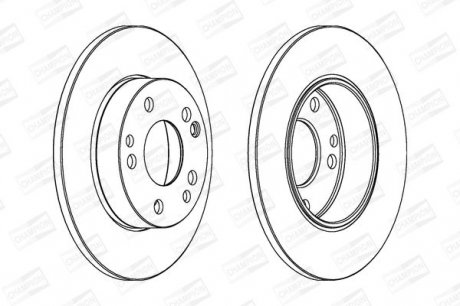 Гальмівний диск Mercedes Champion 561330CH (фото 1)