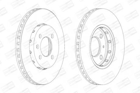 Гальмівний диск VW UP Champion 562727CH (фото 1)