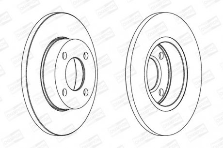 Гальмівний диск Audi Champion 561238CH (фото 1)