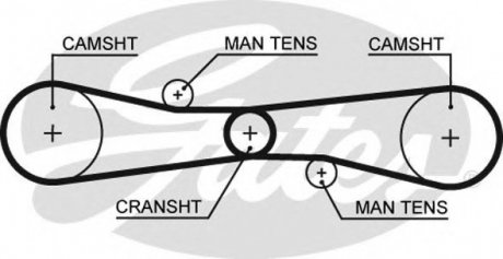 Ремень грм Gates T275 (фото 1)