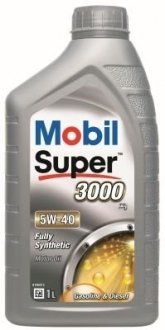 Моторна олива Super 3000 / 5W40 / 1л. / (ACEA A3/B4, BMW LL-01, GM-LL-B-025, MB 229.3) MOBIL 150012 (фото 1)