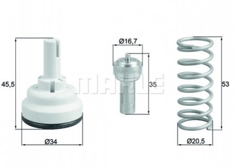 Термостат Mahle TX 182 87 D (фото 1)