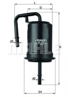 Топливный фильтр KNECHT KL517 (фото 1)