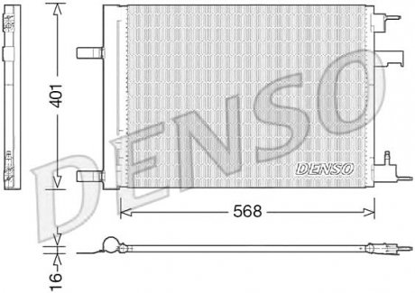 Радиатор кондиціонера opel Denso DCN20008 (фото 1)