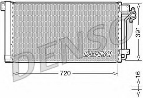 Радіатор кондиціонера Volkswagen Denso DCN32020 (фото 1)