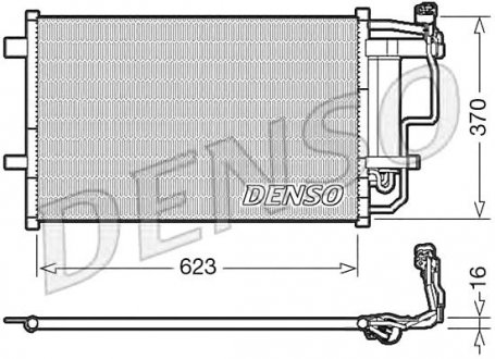 Радиатор кондиціонера mazda Denso DCN44007 (фото 1)