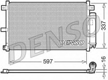 Радіатор кондиціонера Mazda Denso DCN44001 (фото 1)