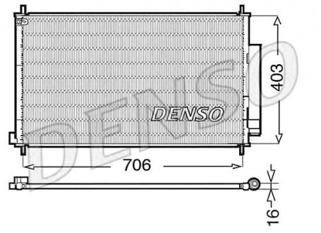 Радіатор кондиціонера Honda Denso DCN40013 (фото 1)