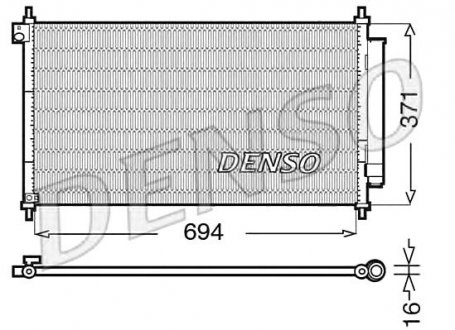 Радиатор кондиціонера honda Denso DCN40012 (фото 1)