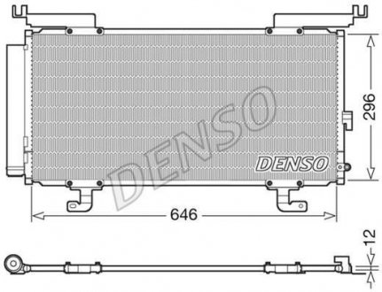 Радіатор кондиціонера Subaru Denso DCN36004 (фото 1)