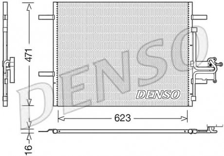 Радіатор кондиціонера Volvo Denso DCN33010 (фото 1)