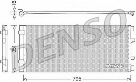 Радиатор кондиціонера opel Denso DCN23037 (фото 1)