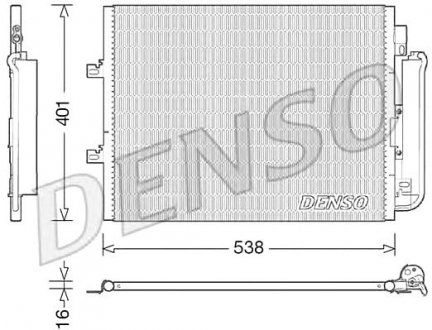 Радиатор кондиціонера Denso DCN23026