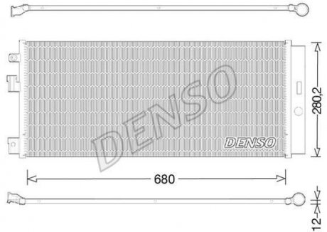 Радіатор кондиціонера Opel Denso DCN20023 (фото 1)