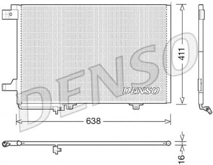 Радиатор кондиціонера mercedes benz Denso DCN17007 (фото 1)