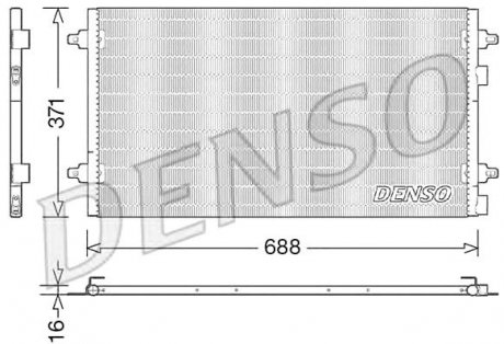 Радиатор кондиціонера fiat Denso DCN13004 (фото 1)