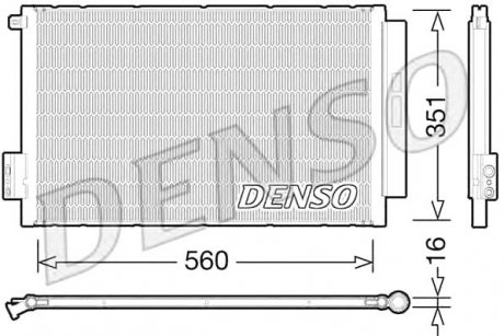 Радіатор кондиціонера Fiat Denso DCN09043 (фото 1)